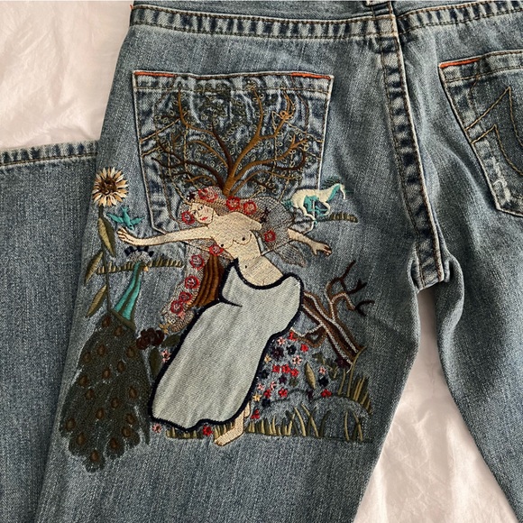 True Religion Lady Godiva Denim Low Rise Jeans - Picture 3 of 7